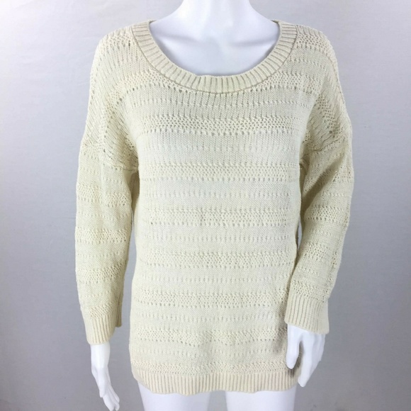 Coldwater Creek Sweaters - Coldwater creek cream ivory tunic sweater large 14